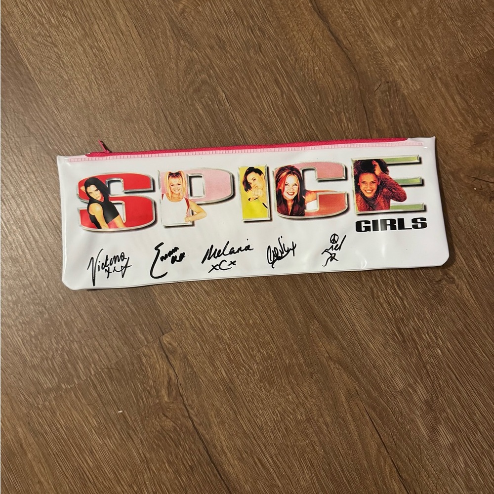 Vintage Spice Girls White Zip Bag Like New Never Used